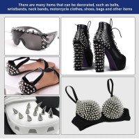 Silver Cone Spikes /Rivets/