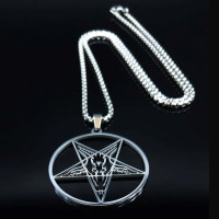 Baphomet Pentagram Box Chain /Pendant/