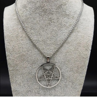 Baphomet Pentagram Box Chain /Pendant/