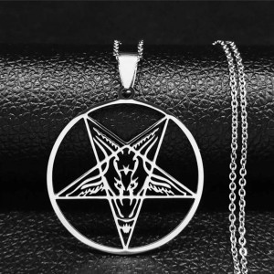Baphomet Pentagram O-Chain /Pendant/  