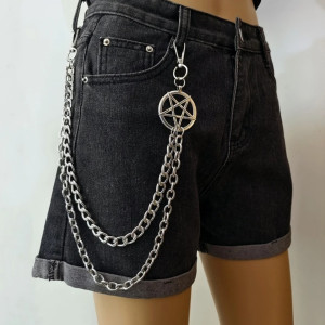 Pentagram Hip Chain /Keychain/