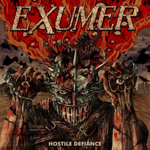 EXUMER "Hostile Defiance" /Autographed LP + Poster/