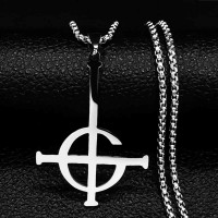 Ghost Cross Necklace /Pendant/