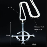 Ghost Cross Necklace /Pendant/