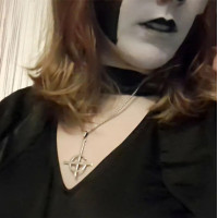 Ghost Cross Necklace /Pendant/