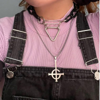 Ghost Cross Necklace /Pendant/