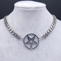 Inverted Pentagram Cuban Chain /Choker/