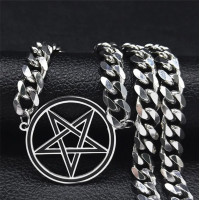 Inverted Pentagram Cuban Chain /Choker/
