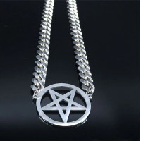 Inverted Pentagram Cuban Chain /Choker/