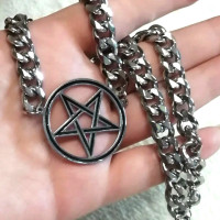 Inverted Pentagram Cuban Chain /Choker/