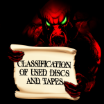 Classification of used discs (CD/DVD/Vinyl) and tapes (MC/VHS)