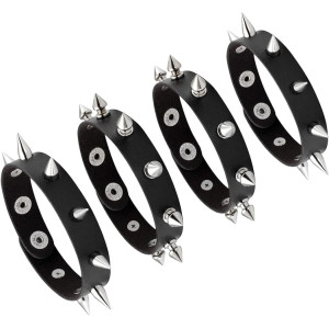 One Row 8 Spikes /Wristband/