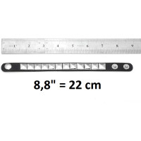 One Row 12 Pyramid Studded /Wristband/