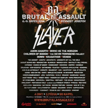 BRUTAL ASSAULT - 19 (2014) /poster + flyer/
