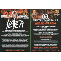 BRUTAL ASSAULT - 19 (2014) /poster + flyer/